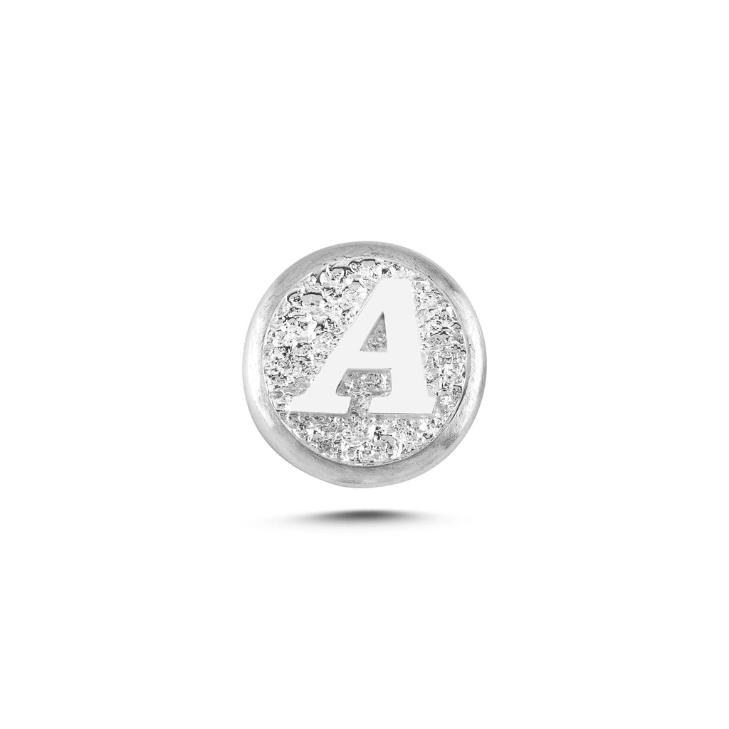 A Harfi Manyetik Charm - Light Silver