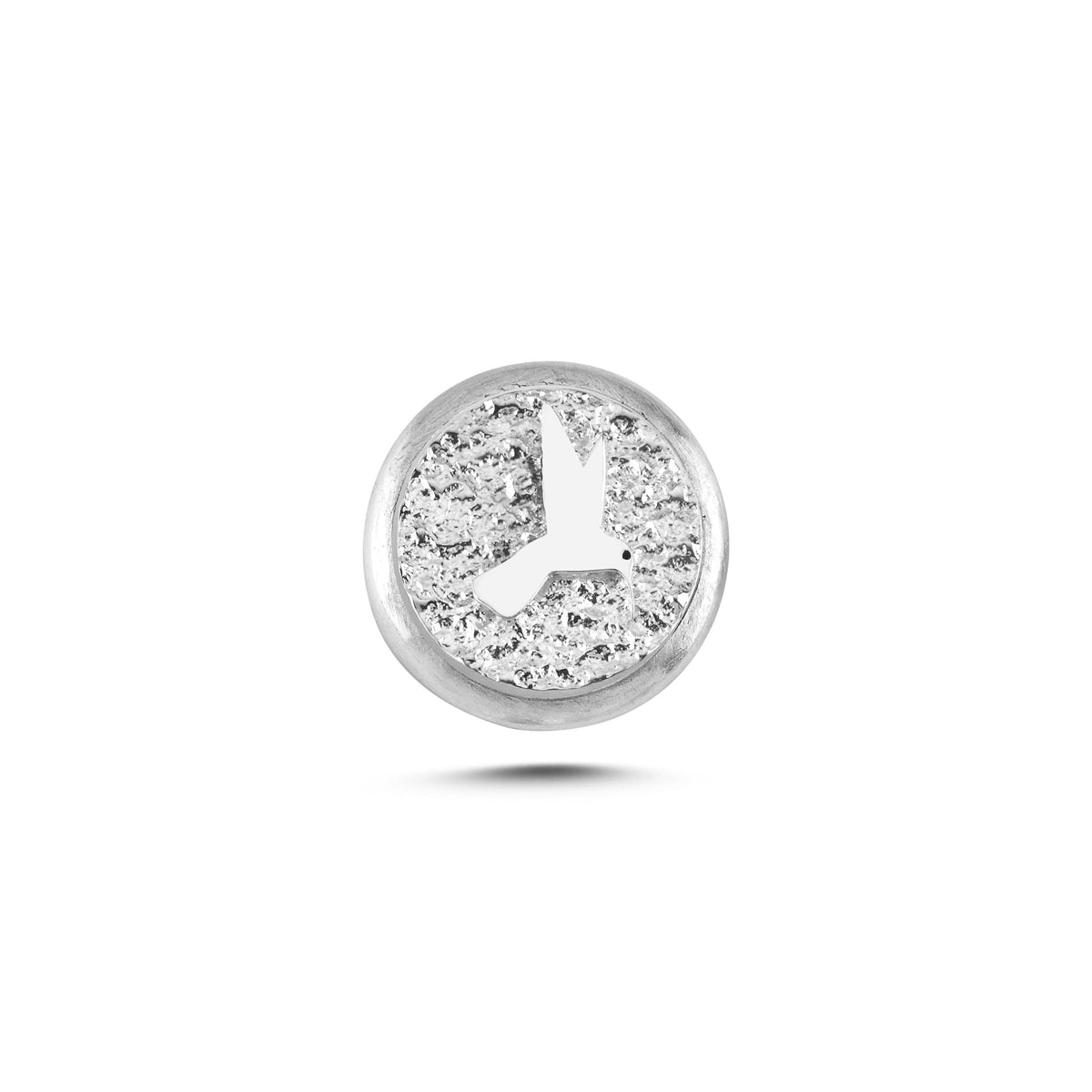 Sinek Kuşu Sembolü Manyetik Charm - Light Silver