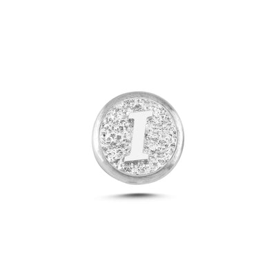 I Letter Magnetic Charm - Light Silver