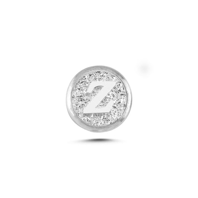 Z Letter Magnetic Charm - Light Silver