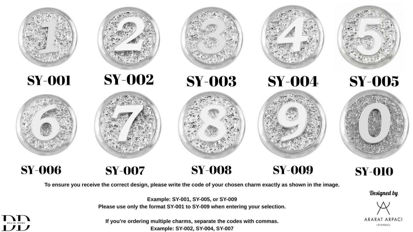 0 Rakamı Manyetik Charm