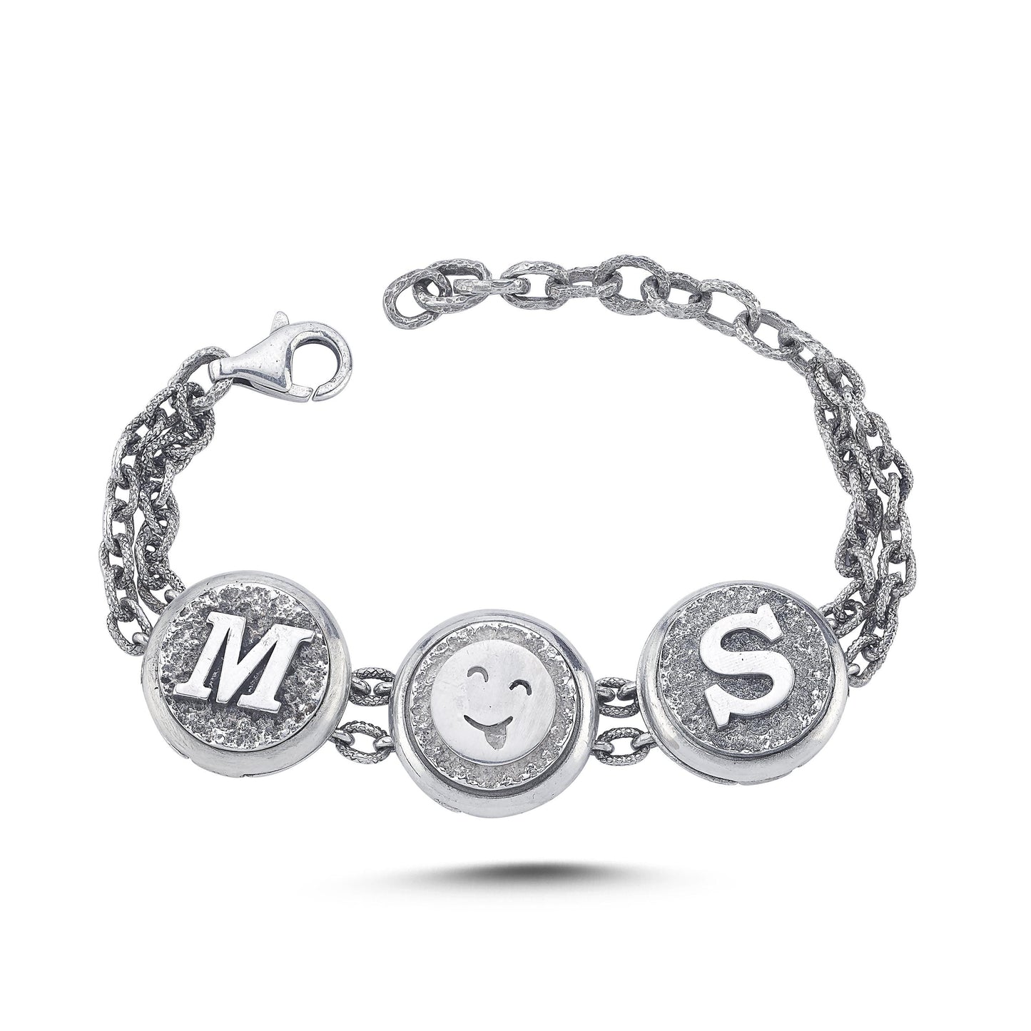 4 Modüler Harf Bilezik Seti - Deliadore Modüler Takı