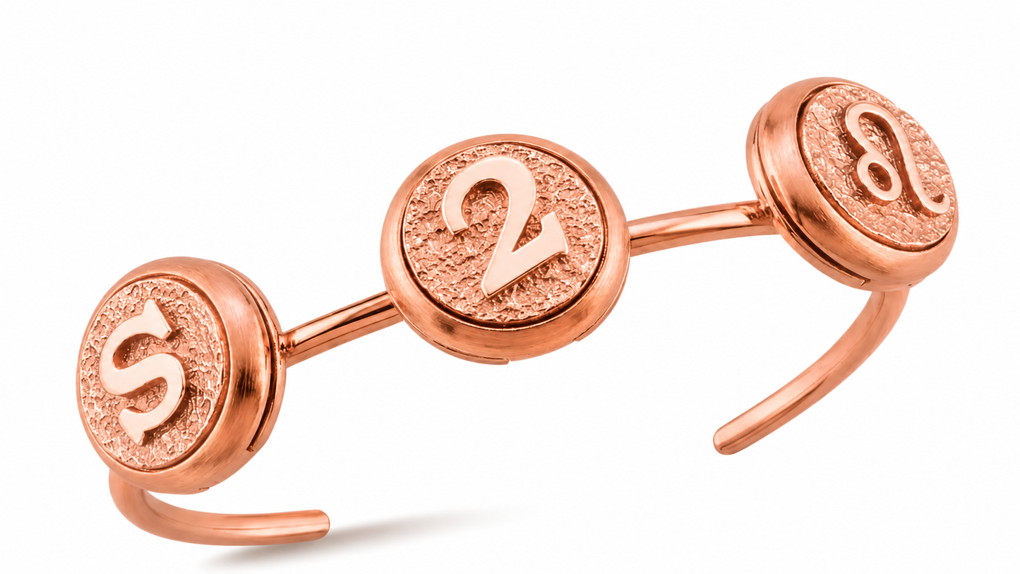 Trio Charm Bilezik Tabanı - Deliadore Modüler Takı